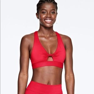 Twist front lightly lined sports bra VS PINK SPORT